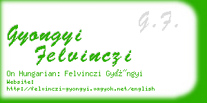 gyongyi felvinczi business card